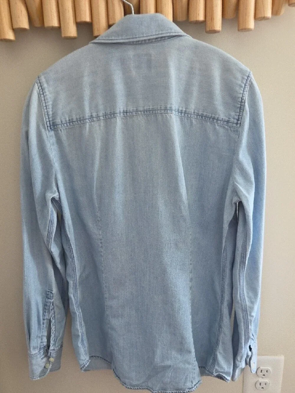 J. Crew Factory Light Blue Denim Button-Up Shirt
